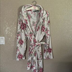 Floral Print Women's Robe